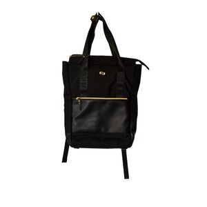 Solo New York Parker Hybrid Tote  Laptop Black Backpack 15.6"